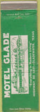 Matchbook Cover - Motel Glade Gladewater TX