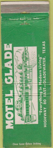 Matchbook Cover - Motel Glade Gladewater TX