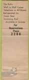 Matchbook Cover - Motel Glade Gladewater TX