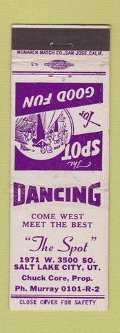 Matchbook Cover - The Spot Salt Lake City UT