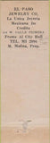 Matchbook Cover - El Paso Jewelry Los Angeles CA