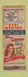 Matchbook Cover - Golden Isle Brand Foods Teen Queen girlie WORN