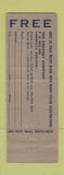 Matchbook Cover - Golden Isle Brand Foods Teen Queen girlie WORN