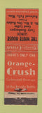 Matchbook Cover - The White House Redwood Falls MN Orange Crush Soda WEAR