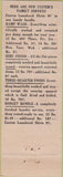 Matchbook Cover - New System Laundry NO TOWN
