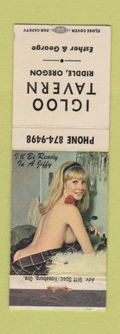 Matchbook Cover - Igloo Tavern Riddle OR pinup