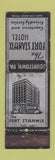 Matchbook Cover - Forst Stanwix Hotel Johnstown PA UNIVERSAL LONG WORN