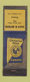 Matchbook Cover - Universal Atlas Cements Harry Mathers Boston MA WEAR