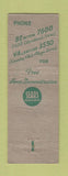 Matchbook Cover - Kenmore Vacuum Cleaners Kansas City MO Sears WEAR