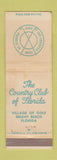 Matchbook Cover - The Country Club of Florida Delray Beach FL WEAR