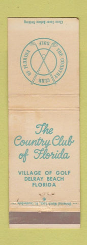 Matchbook Cover - The Country Club of Florida Delray Beach FL WEAR