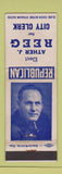 Matchbook Cover - Ather Reed City Clerk Election