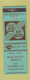 Matchbook Cover - Blue Valley Phillips oil gas Kansas City MO WEAR