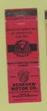 Matchbook Cover - Kenesaw Ford NE low phone # WORN