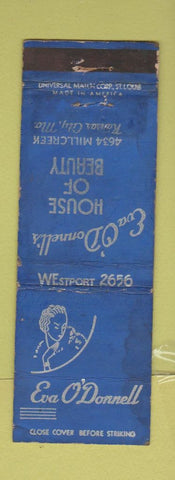 Matchbook Cover - Eva O'Donnell Beauty Salon Kansas City MO girlie WEAR