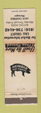 Matchbook Cover - Heinold Hog Markets pig WORN