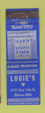 Matchbook Cover - Louie's Kansas City MO WEAR cafe