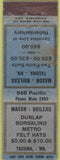 Matchbook Cover - Mason Boileau Haberdashery clothes Tacoma WA wear