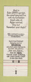Matchbook Cover - Camel Cigarettes Eden 2000 Dallas TX WEAR