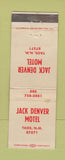 Matchbook Cover - Jack Denver Motel Taos NM WEAR
