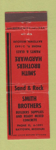 Matchbook Cover - Smith Bros Hardware Raytown MO