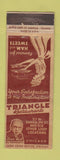 Matchbook Cover - Triangle Restaurants Chicago IL girlie WEAR