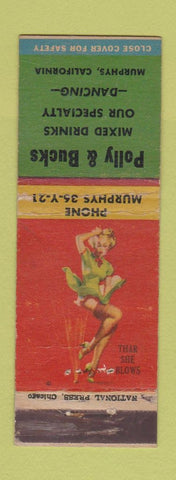 Matchbook Cover - Polly and Bucks Murphys CA pinup