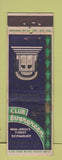 Matchbook Cover - Club Evergreen Bloomfield NJ UNIVERSAL LONG WEAR