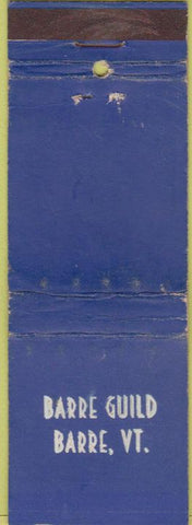 Matchbook Cover - Barre Guild Barre VT WEAR