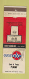 Matchbook Cover - Derby oil gas Plains