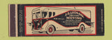 Matchbook Cover - JD Leonard Moving NYC Philadelphia Baltimore Full Length