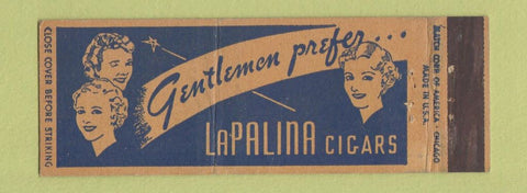 Matchbook Cover - LaPAlina Cigars girlie Full Length