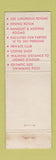 Matchbook Cover - The White House Motor Hotel Houston TX