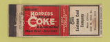 Matchbook Cover - Kooppers Coke Coal Chicago  Eastman Coal WEAR