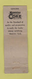 Matchbook Cover - Kooppers Coke Coal Chicago  Eastman Coal WEAR
