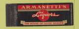 Matchbook Cover - Armanetti's Liquor Chicago IL Full Length