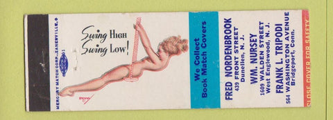 Matchbook Cover - Match Collectors pinup Dunellen NJ West Englewood