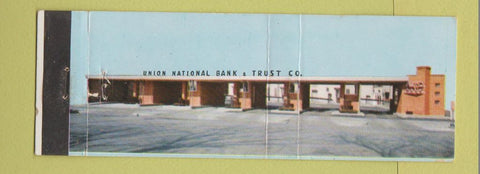 Matchbook Cover - Union National Bank Trust Joliet IL Full Length