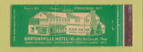 Matchbook Cover - Bartonsville Hotel Stroudsburg PA Full Length