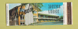 Matchbook Cover - Islander Motor Lodge Charlottetown PE PEI WEAR Full Length