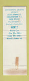 Matchbook Cover - Islander Motor Lodge Charlottetown PE PEI WEAR Full Length