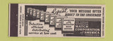 Matchbook Cover - Match Corporation of America Chicago IL Full Length