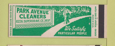 Matchbook Cover - Park Avenue Cleaners Times Drug Cleveland OH Full Length