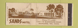 Matchbook Cover - Sands Motel Milwaukee WI WORN Full Length