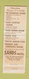 Matchbook Cover - Sands Motel Milwaukee WI WORN Full Length