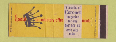 Matchbook Cover - Coronet Magazine