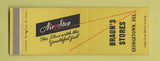 Matchbook Cover - Air Step Shoes Braun's Georgetown DE