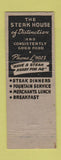 Matchbook Cover - Jim's Steak House Spokane WA