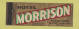 Matchbook Cover - Hotel Morrison Chicago IL Full Length