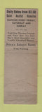 Matchbook Cover - Hotel Claremont Berkeley CA Full Length